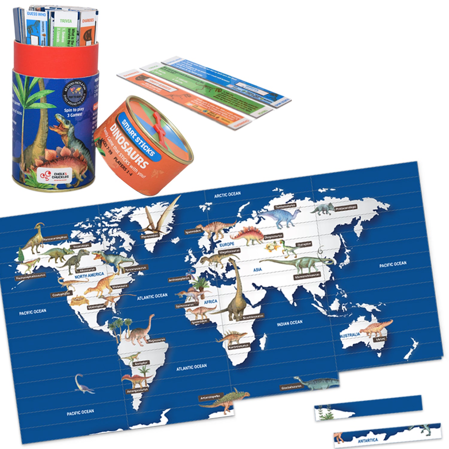 Chalk and Chuckles Smart Sticks Dinosaurs of the World- Product information video