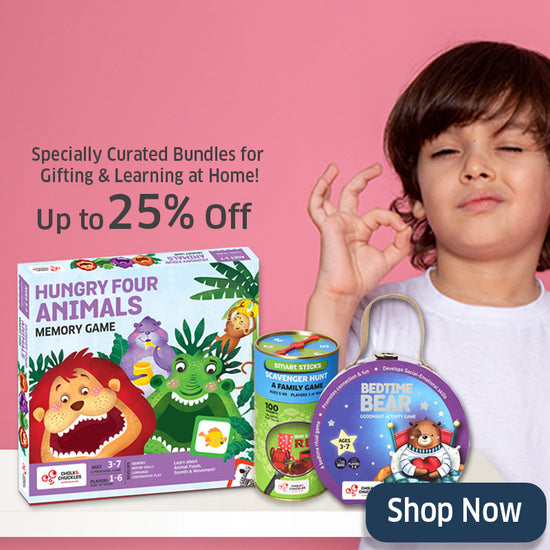 Chalk and Chuckles Toys and Games Combo Pack, Gift Bundles and Activity Boxes at an attractive price
