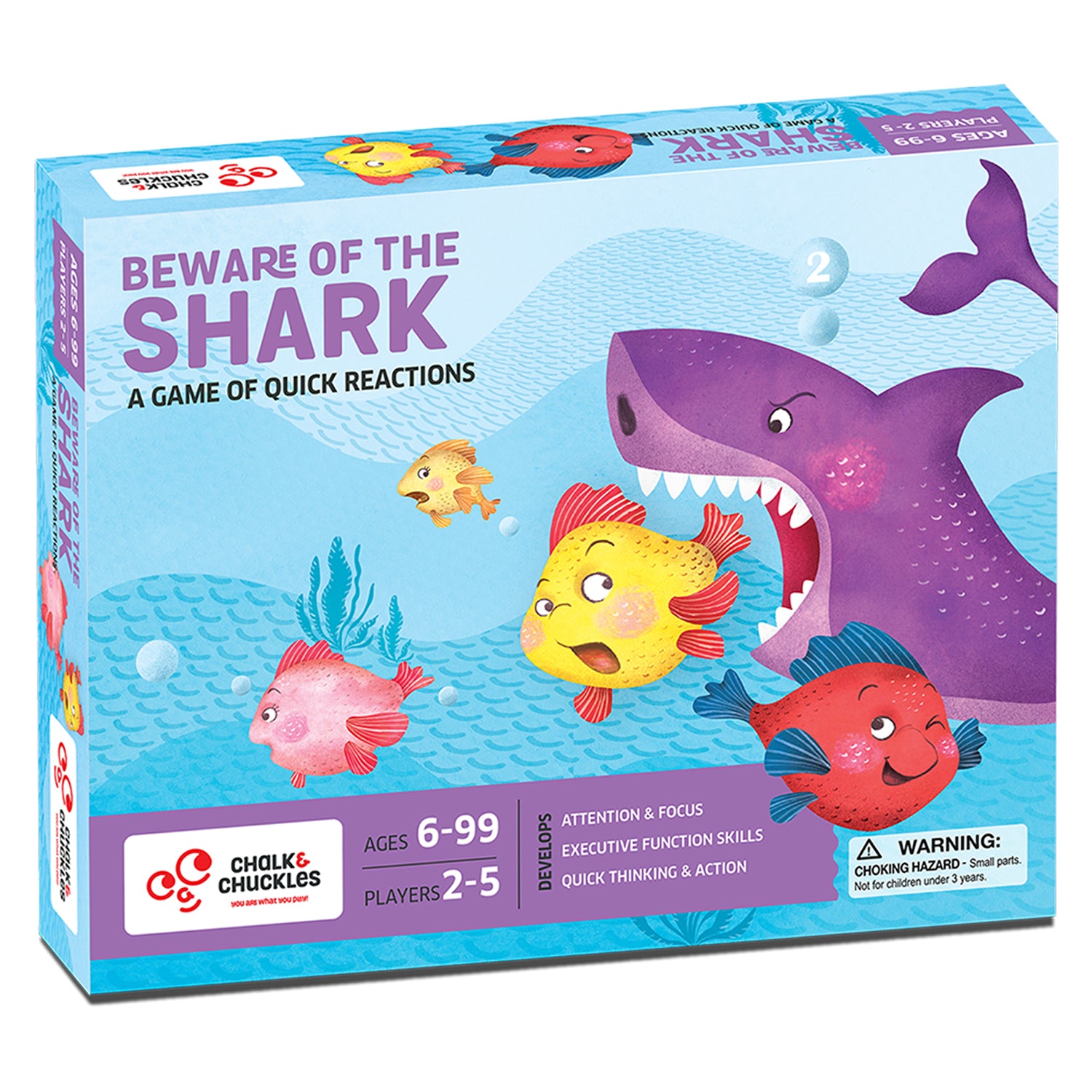 Beware of the Shark, Fun & Party Board Game, Chalk & Chuckles