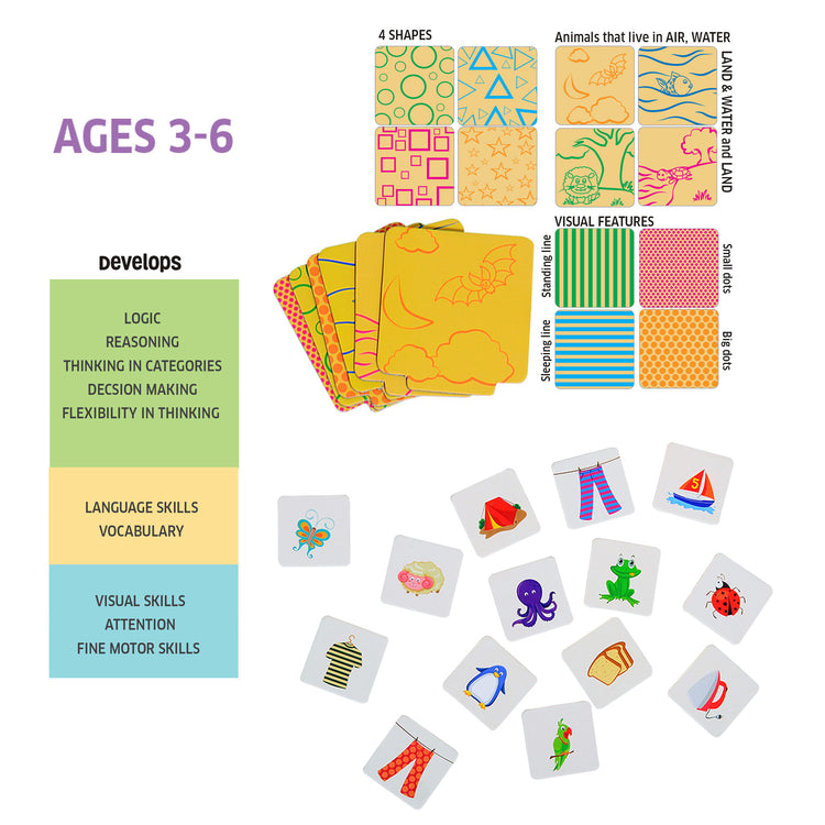 Chalk and Chuckles Sort in the Box Preschool Activity toy