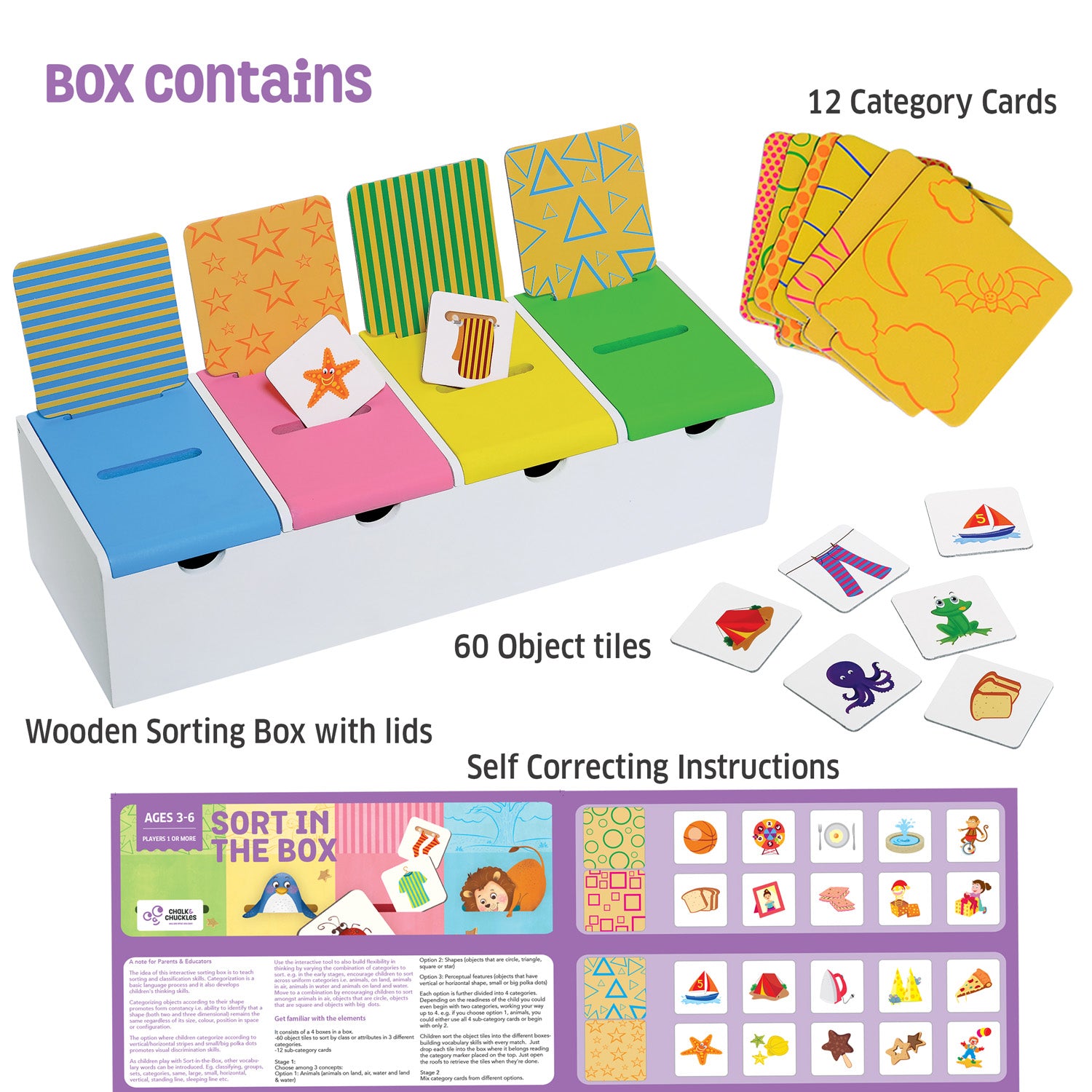 Chalk and Chuckles-Sort in the Box-Educational Games and Toys