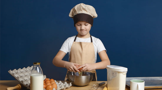 KIDS LEARNING IN THE KITCHEN, playful learning in daily life