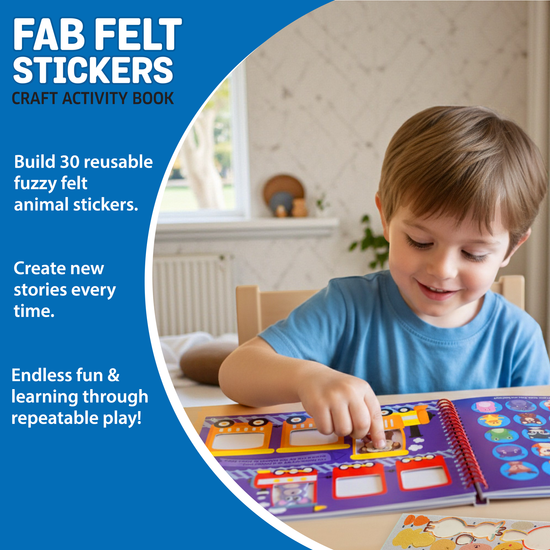 Fab Felt Stickers- Craft Activity Book