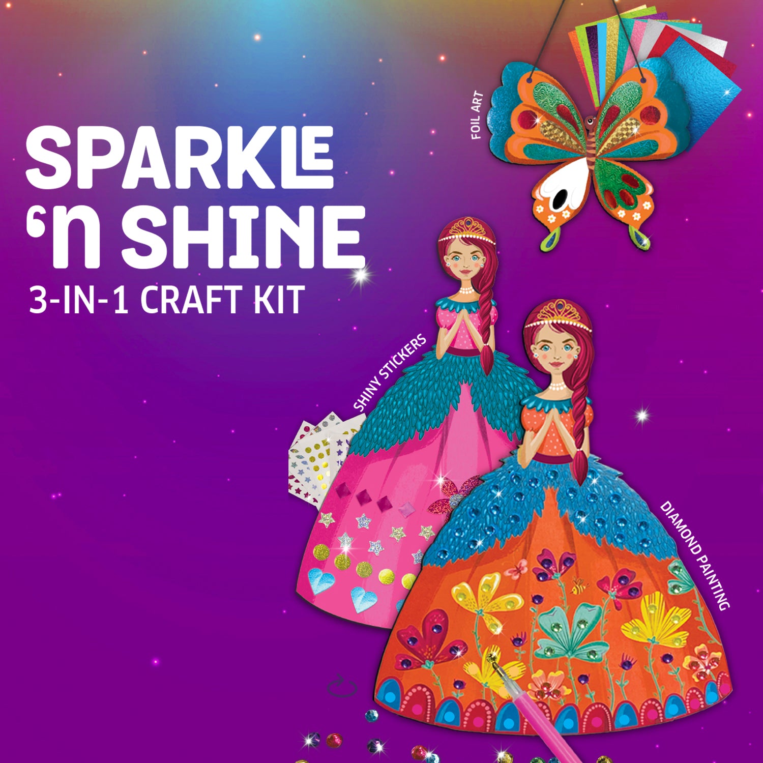 Chalk and Chuckles Sparkle n' Shine 3-in-1 craft kit