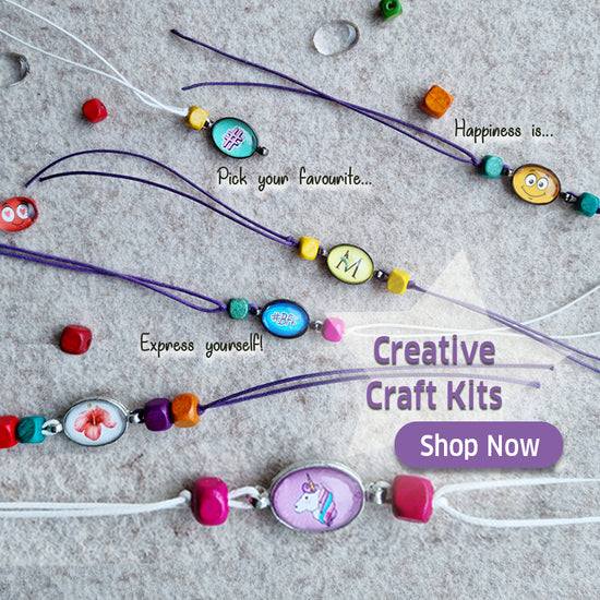 Creative Crafts Jewellery Making kits for children by Chalk and Chuckles