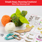 Step-by-step crafting with the Chalk and Chuckles Yarn Birds Kit—mess-free yarn wrapping activity with clear illustrated instructions. Perfect DIY art set for kids, girls, tweens, and adults to create colorful bird mobiles while enjoying a calming, creative experience.