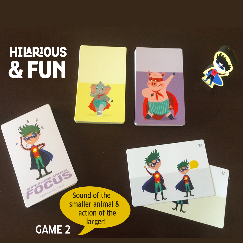 Chalk and Chuckles-Superhero Animal Focus-Educational Games and Toys